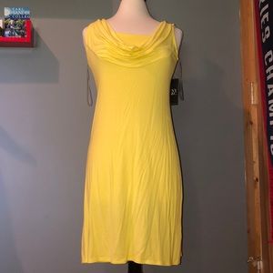 NY&C Knee Length Yellow Dress